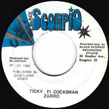 Bobby Zarro : Ticky Fi Cocksman (7")