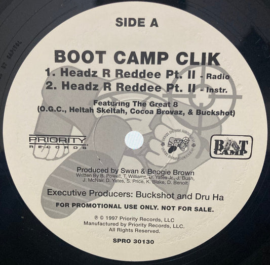 Boot Camp Clik : Headz R Reddee Pt. II (12", Promo)