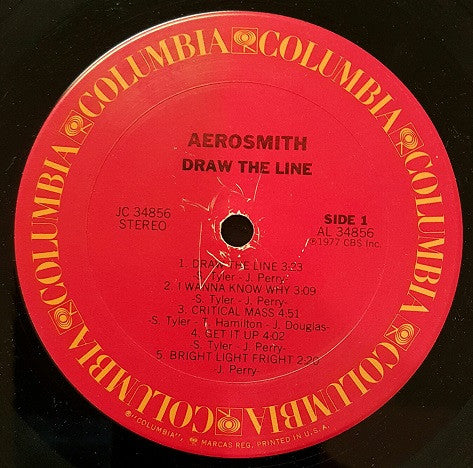Aerosmith : Draw The Line (LP, Album, San)
