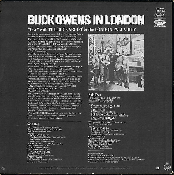 Buck Owens : Buck Owens In London (LP, Album, Jac)