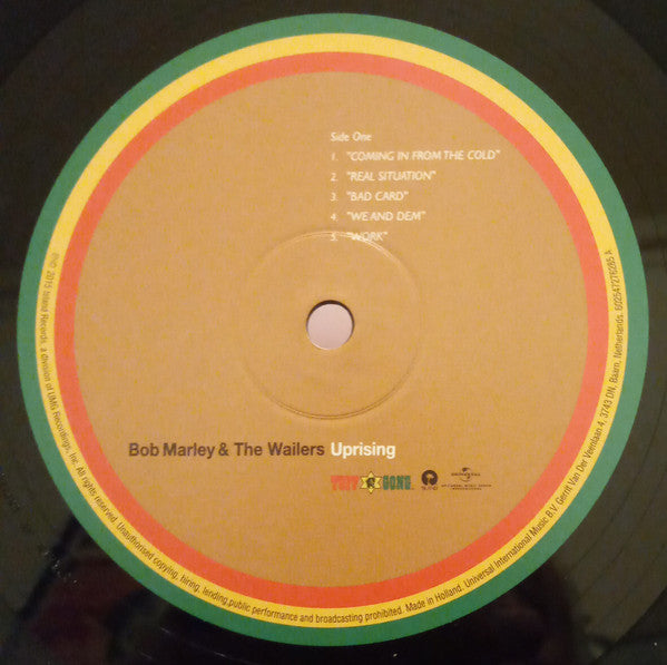 Bob Marley & The Wailers : Uprising (LP, Album, RE, 180)
