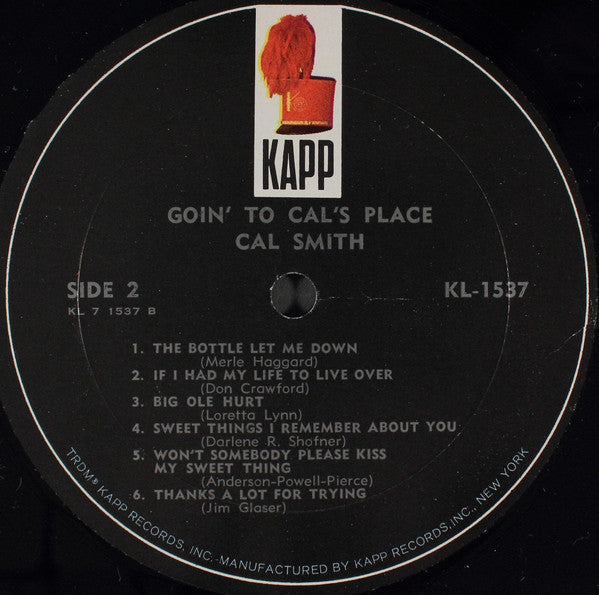 Cal Smith : Goin' To Cal's Place (LP, Mono)