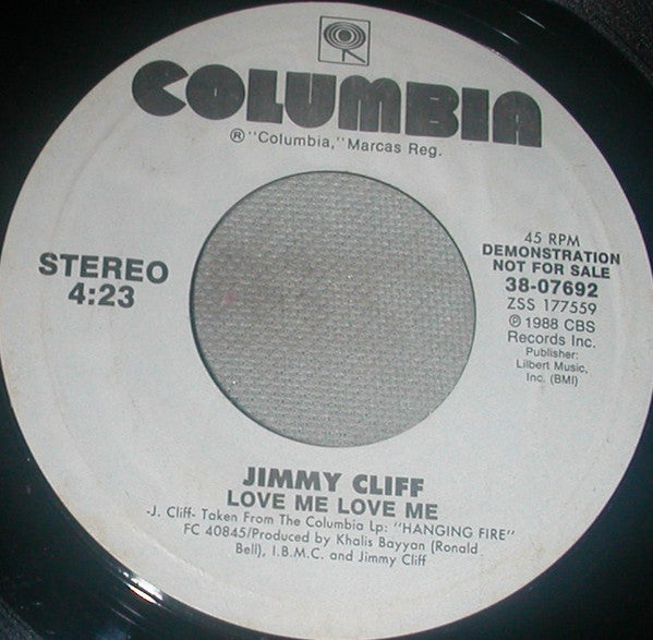 Jimmy Cliff : Love Me Love Me (7", Promo)