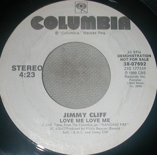 Jimmy Cliff : Love Me Love Me (7", Promo)