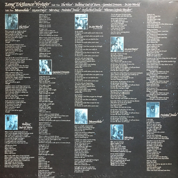 The Moody Blues : Long Distance Voyager (LP, Album, 26 )