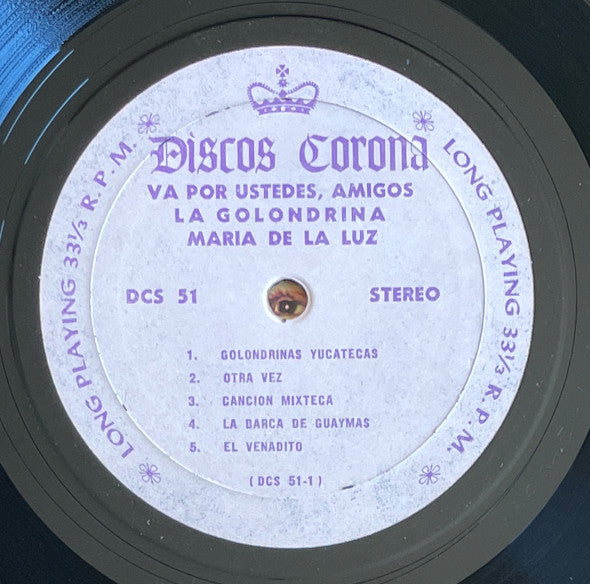 Maria De La Luz : Va Por Ustedes, Amigos (LP)