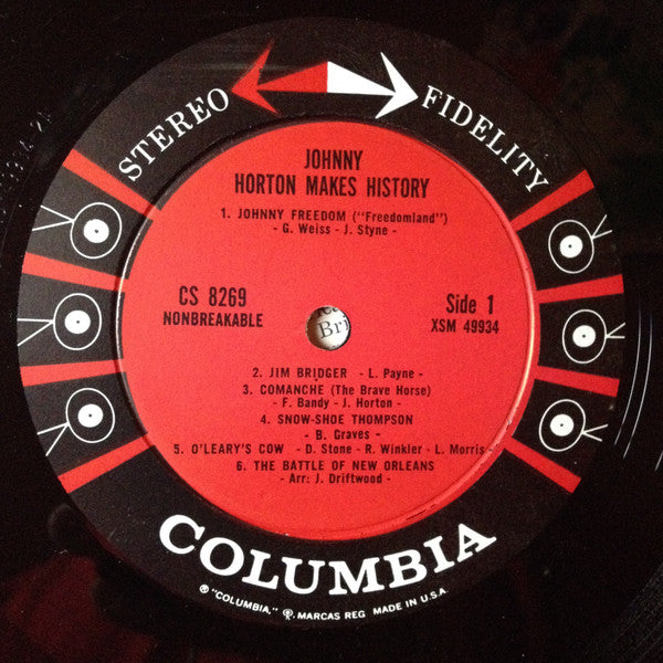 Johnny Horton : Johnny Horton Makes History (LP, Comp)