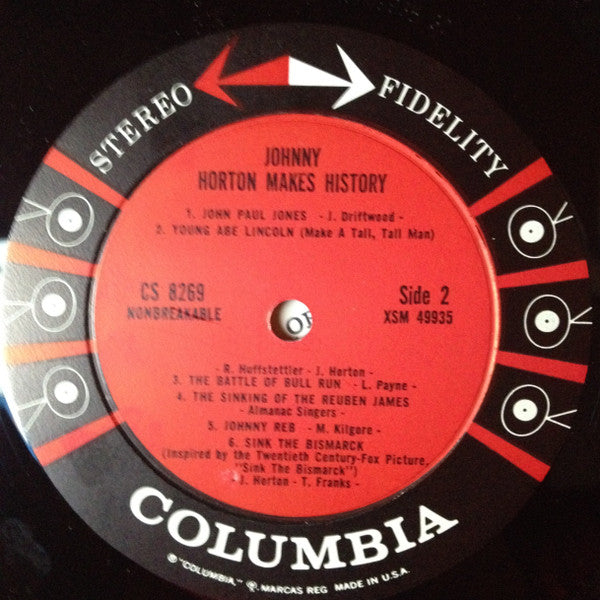 Johnny Horton : Johnny Horton Makes History (LP, Comp)