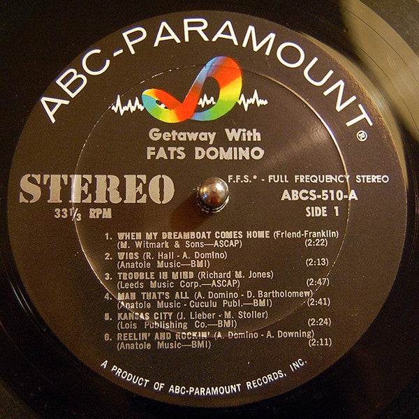 Fats Domino : Getaway With Fats Domino (LP)