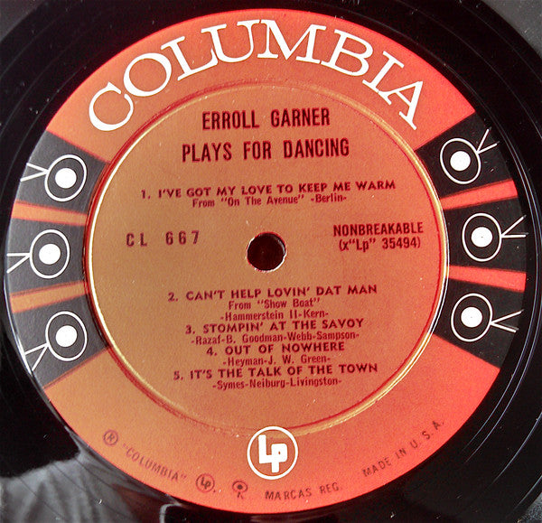 Erroll Garner : Plays For Dancing (LP, Album, Mono, RE)