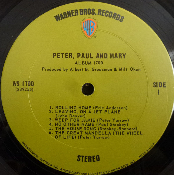 Peter, Paul And Mary* : Album 1700 (LP, Album, RP)