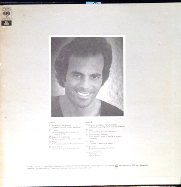 Julio Iglesias : Ás Vezes Tu Ás Vezes Eu (LP, Album)