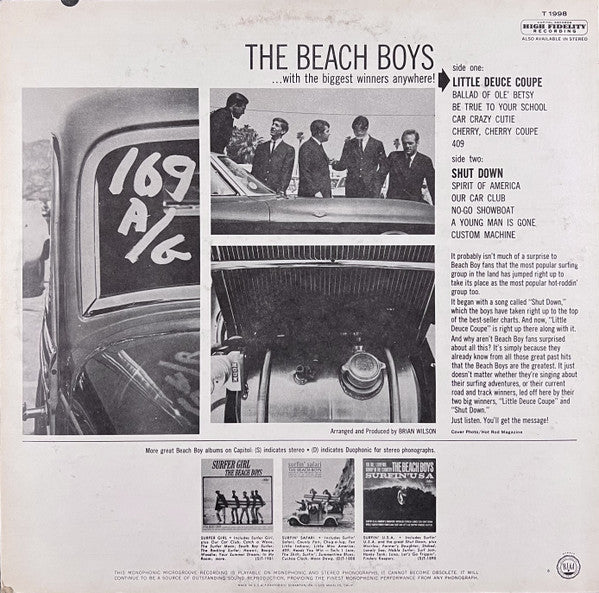 The Beach Boys : Little Deuce Coupe (LP, Album, Mono, Los)