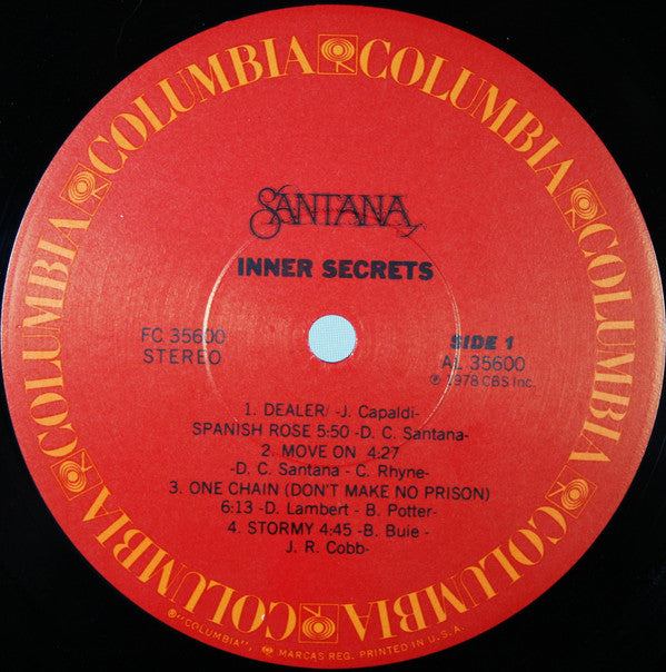 Santana : Inner Secrets (LP, Album, NAM)