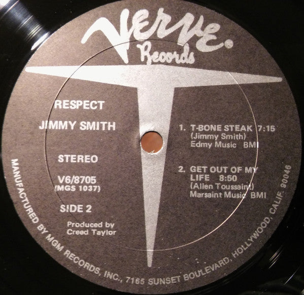 Jimmy Smith : Respect (LP, Album, RP, Gat)