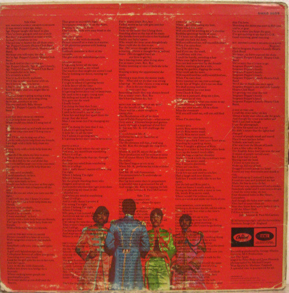 The Beatles : Sgt. Pepper's Lonely Hearts Club Band (LP, Album, Scr)