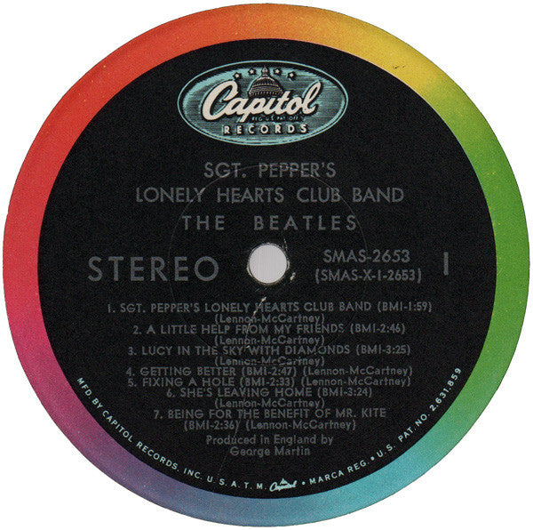 The Beatles : Sgt. Pepper's Lonely Hearts Club Band (LP, Album, Scr)