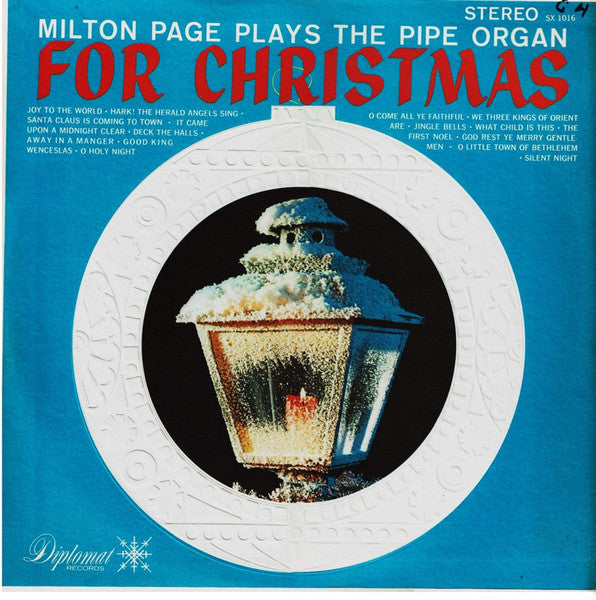 Milton Page : Milton Page Plays The Pipe Organ For Christmas (LP, Album)