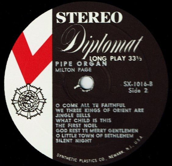 Milton Page : Milton Page Plays The Pipe Organ For Christmas (LP, Album)