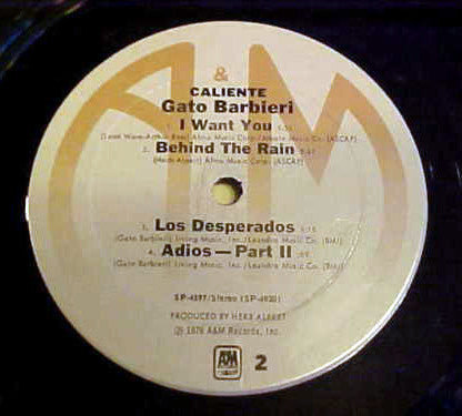 Gato Barbieri : Caliente! (LP, Album, San)