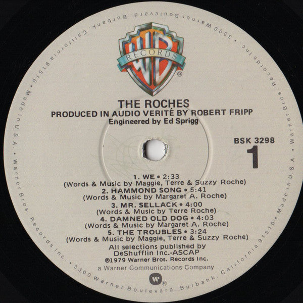 The Roches : The Roches (LP, Album, Win)