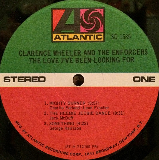 Clarence Wheeler & The Enforcers : The Love I've Been Looking For (LP, Album, PR)