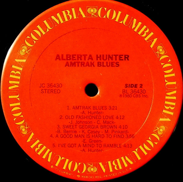 Alberta Hunter : Amtrak Blues (LP, Album)