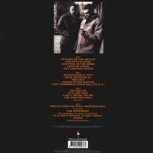 Pete Rock & C.L. Smooth : Mecca And The Soul Brother (2xLP, Album, RE, 180)
