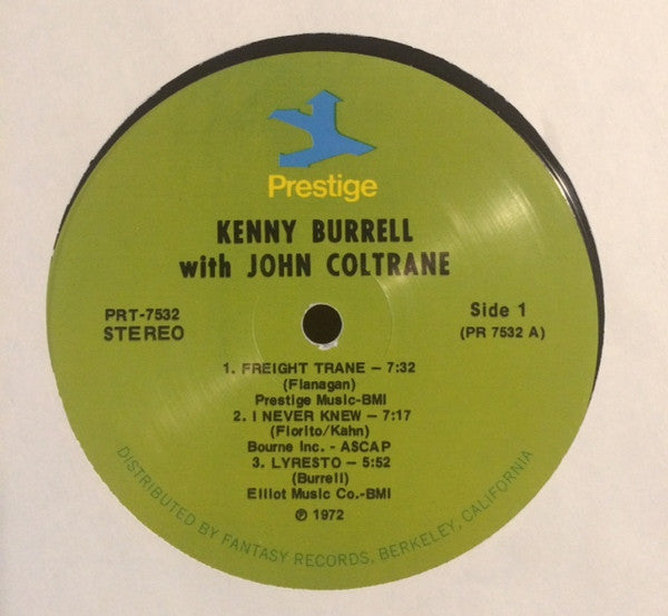 The Kenny Burrell Quintet With John Coltrane : The Kenny Burrell Quintet With John Coltrane (LP, Album, RE, RM)