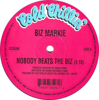 Biz Markie : Nobody Beats The Biz (12", Ltd, RE)