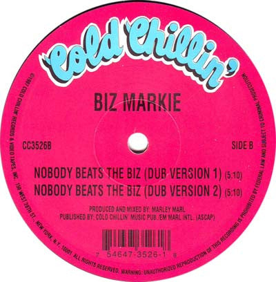 Biz Markie : Nobody Beats The Biz (12", Ltd, RE)