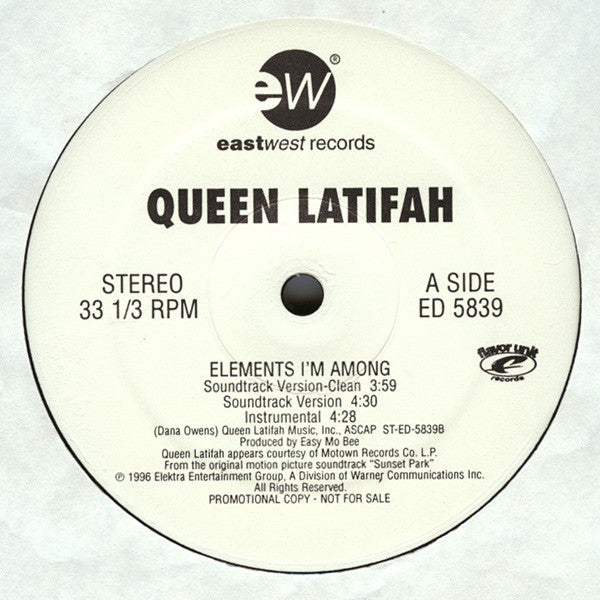 Mobb Deep / Queen Latifah : Back At You / Elements I'm Among (12", Promo)