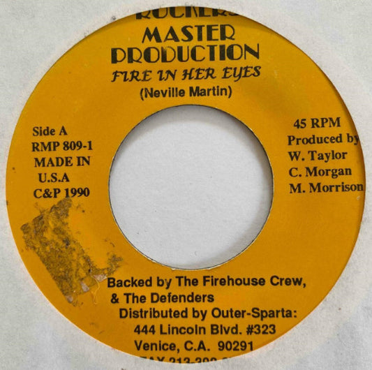 Neville Martin (2) : Fire In Her Eyes (7")
