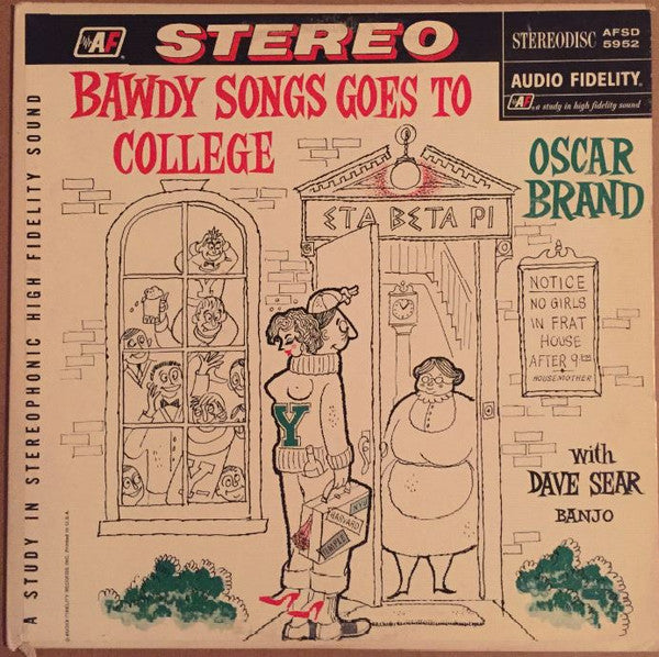 Oscar Brand With David Sear : Bawdy Songs Goes To College (LP, Album)