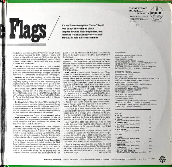 Chico O'Farrill : Nine Flags (LP, Album, RE)