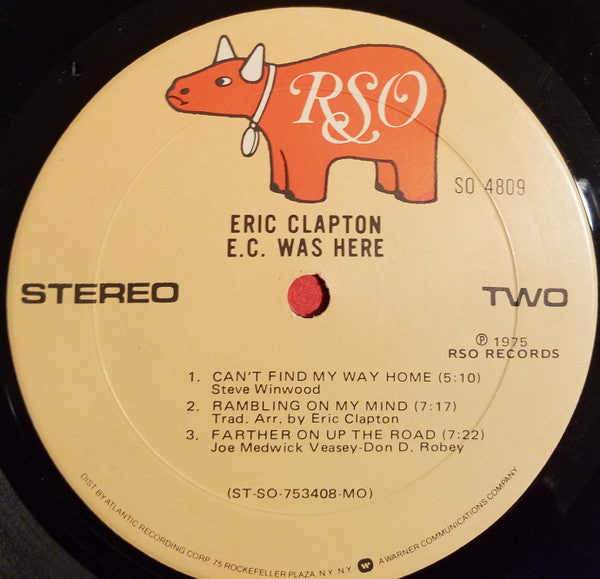 Eric Clapton : E.C. Was Here (LP, Album, MO )