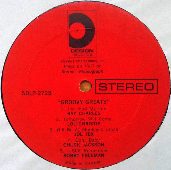 Various : Groovy Greats! (LP, Comp)