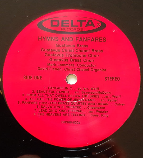 Gustavus Brass - Organ David Fienen - Conductor Mark Lammers : Hymns And Fanfares (LP, Album)