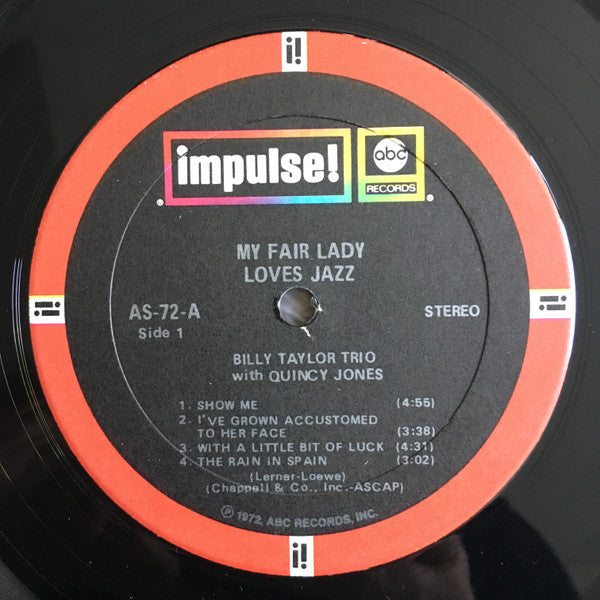 Billy Taylor Trio With Quincy Jones : My Fair Lady Loves Jazz (LP, Album, RE)