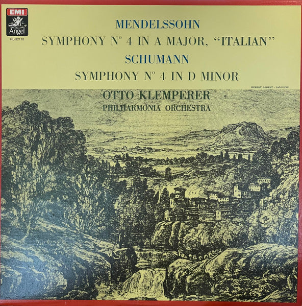 Felix Mendelssohn-Bartholdy, Robert Schumann, Philharmonia Orchestra, Otto Klemperer : Symphony No. 4 In A Major,"Italian" (LP, Album)