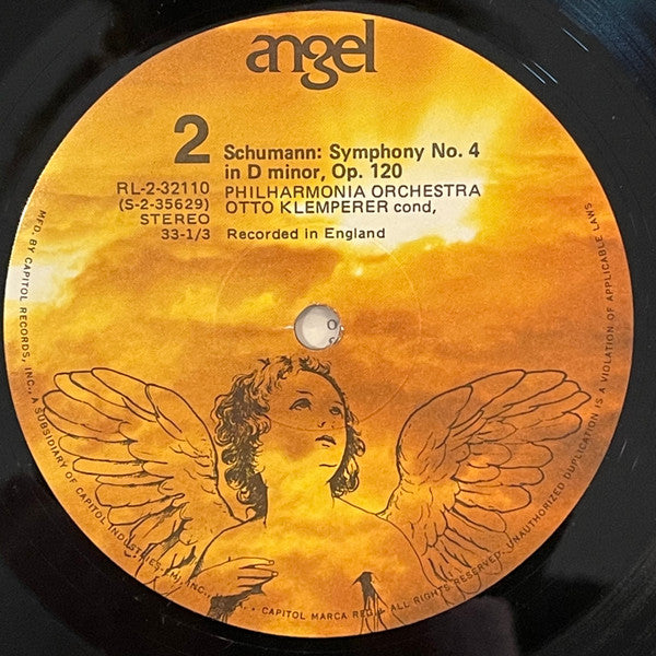 Felix Mendelssohn-Bartholdy, Robert Schumann, Philharmonia Orchestra, Otto Klemperer : Symphony No. 4 In A Major,"Italian" (LP, Album)
