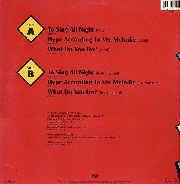 Ms. Melodie : Hype According To Ms. Melodie (12")