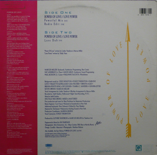 Luther Vandross : Power Of Love / Love Power (12" Power Mixes) (12")