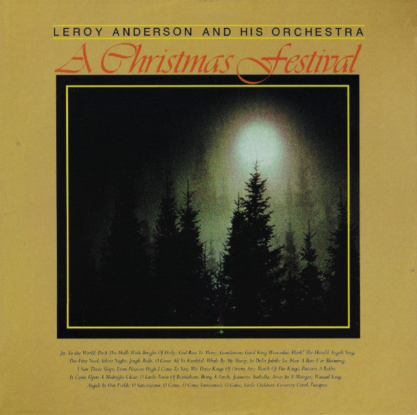 Leroy Anderson & His Orchestra : A Christmas Festival (LP, Album, RE)