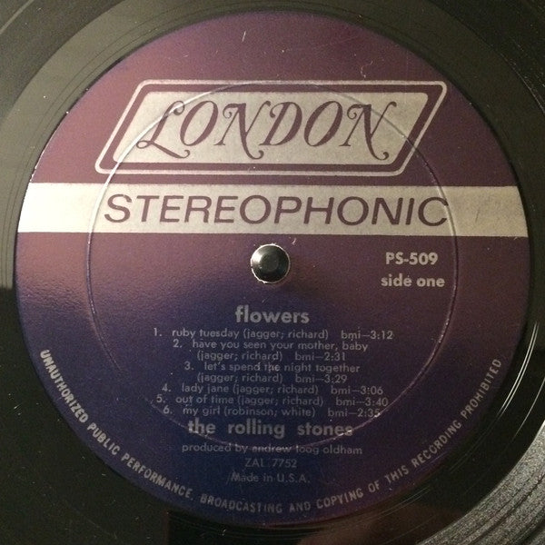 The Rolling Stones : Flowers (LP, Comp, Mon)