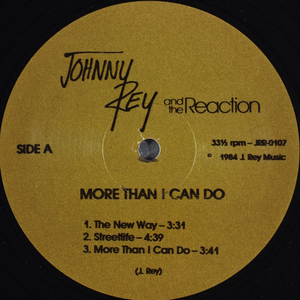 Johnny Rey And The Reaction : More Than I Can Do (12", EP)