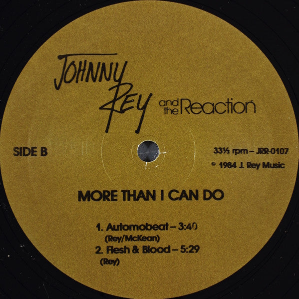 Johnny Rey And The Reaction : More Than I Can Do (12", EP)
