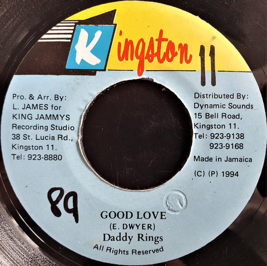 Daddy Rings : Good Love (7")