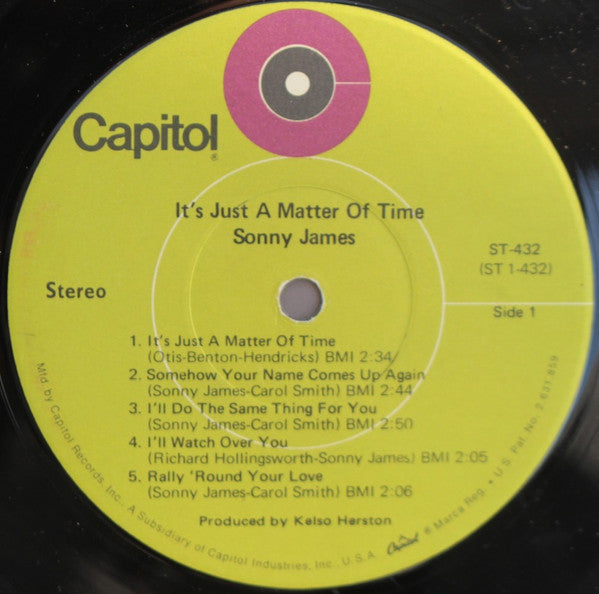 Sonny James : It's Just A Matter Of Time (LP, Album)