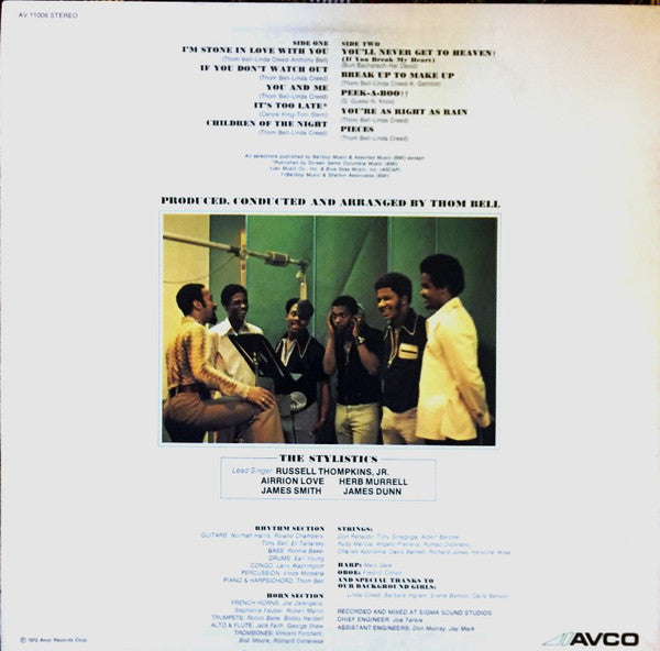 The Stylistics : Round 2 (LP, Album, Pin)